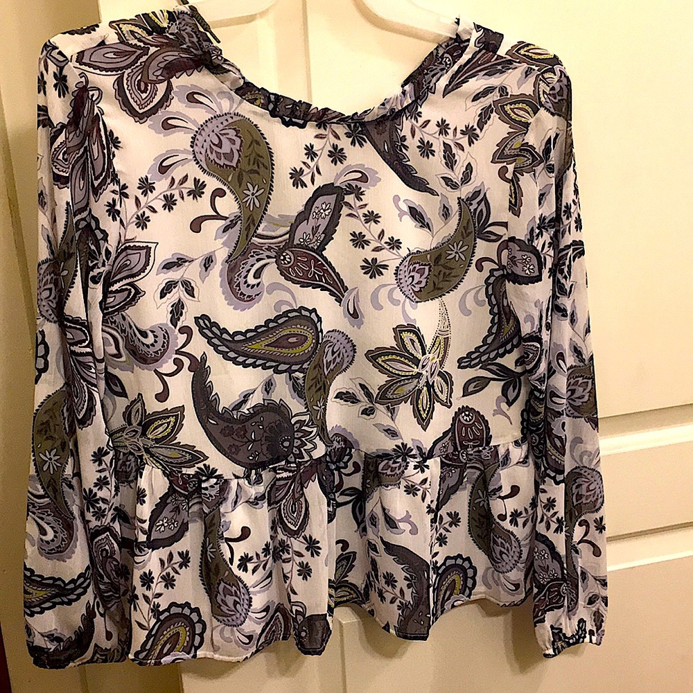 Loft paisley blouse NWOT never worn